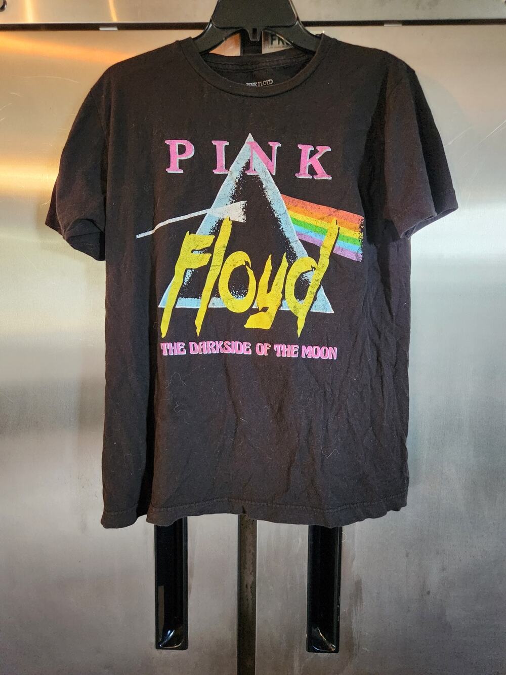 Pink Floyd Dark Side of the Moon 50th Tee Women's Size Medium Black
